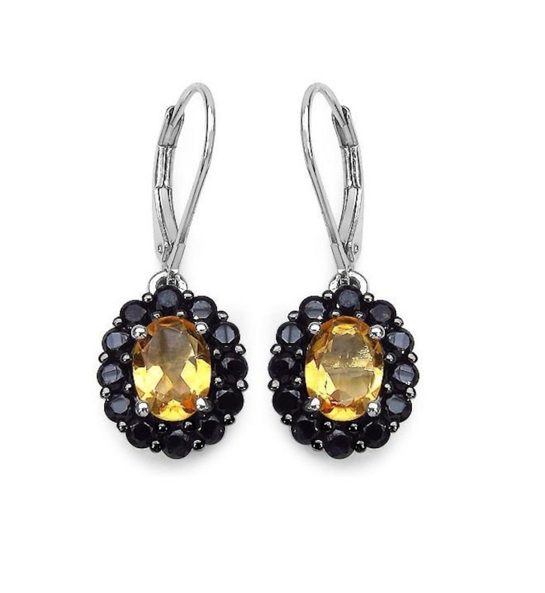 gift for her 3mm or 4mm gemstone earrings Black spinel /& sterling silver studs