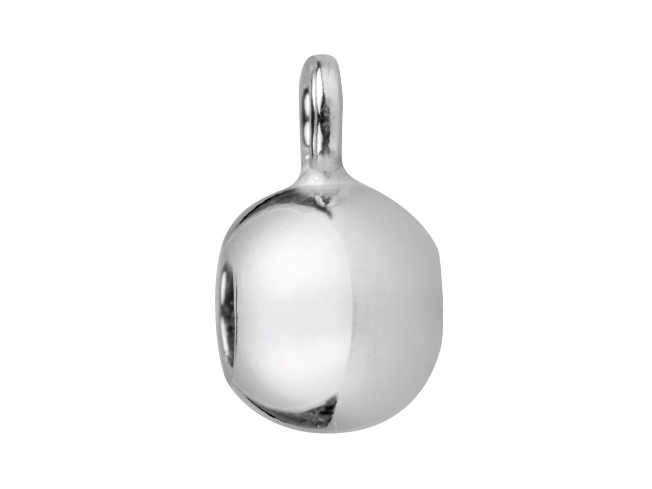 92.5 Sterling Silver Silicon Sliding Ball Clasp With Ring Etsy