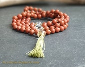 dolomit mala dolomite beads 8 mm dolomit mala chain mala jewelry prayer chain tasses chain dolomite healing stone natural healing dolomit