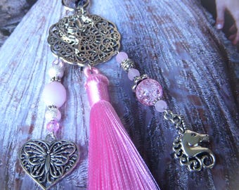 Bag charm I Key ring I Car jewelry I Fairy pink bag charm I Original women's gift I Christmas gift I Teacher gift
