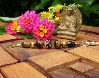 Adult Gratitude Rosary I Mala, Rosary I Beads of Gratitude I Meditation I Yoga I Spirituality II Natural Tiger's Eye Stone.