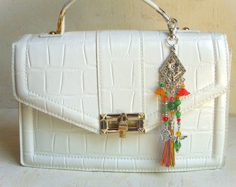 Bag jewelry I Key ring I Car jewelry I Multicolored bag jewelry I Original women's gift I Christmas gift I Teacher gift