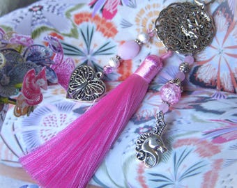 Bag charm I Key ring I Car jewelry I Fairy pink bag charm I Original women's gift I Christmas gift I Teacher gift