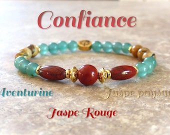 Confidence/Grounding Bracelet. Natural stone bracelet. Original women's jewelry. Christmas gift for women.
