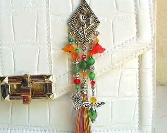 Bag jewelry I Key ring I Car jewelry I Multicolored bag jewelry I Original women's gift I Christmas gift I Teacher gift