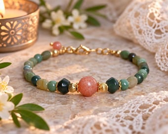 Bracelet en pierre & or