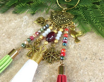 Christmas tree decoration, Christmas hanging, party decoration, original Christmas craft decoration. Handmade Christmas gift.