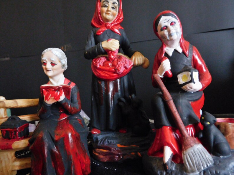 Creepy Grandma Upcycled Horror Collectible