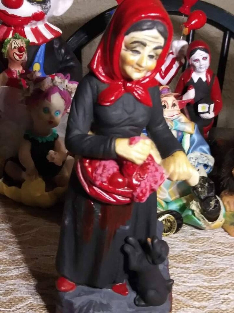 Creepy Grandma Upcycled Horror Collectible