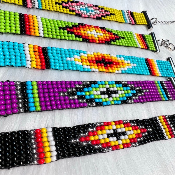 Custom Color Native Beadwork Bracelets