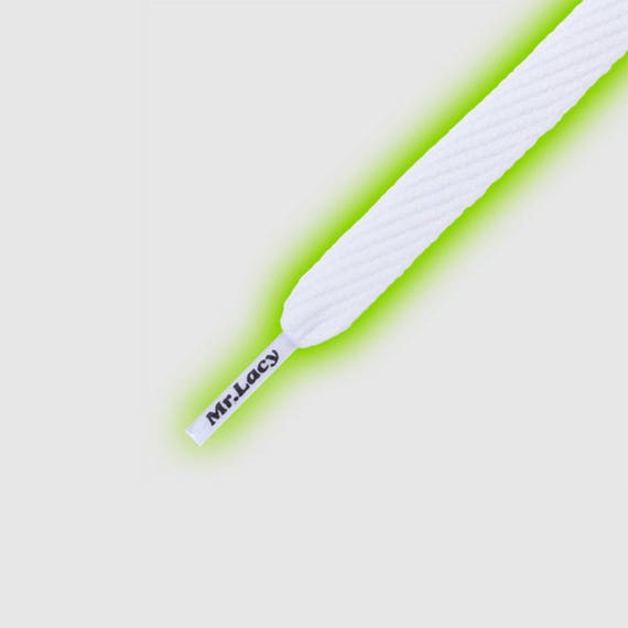 Flat Shoelaces Glow in the Sun Laces Mr Lacy Flatties Yellow