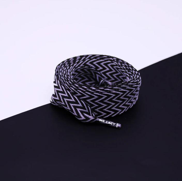 Lacci Per Scarpe Mr Lacy Fatties Nero, Laccio Piatto Largo - Foto 7