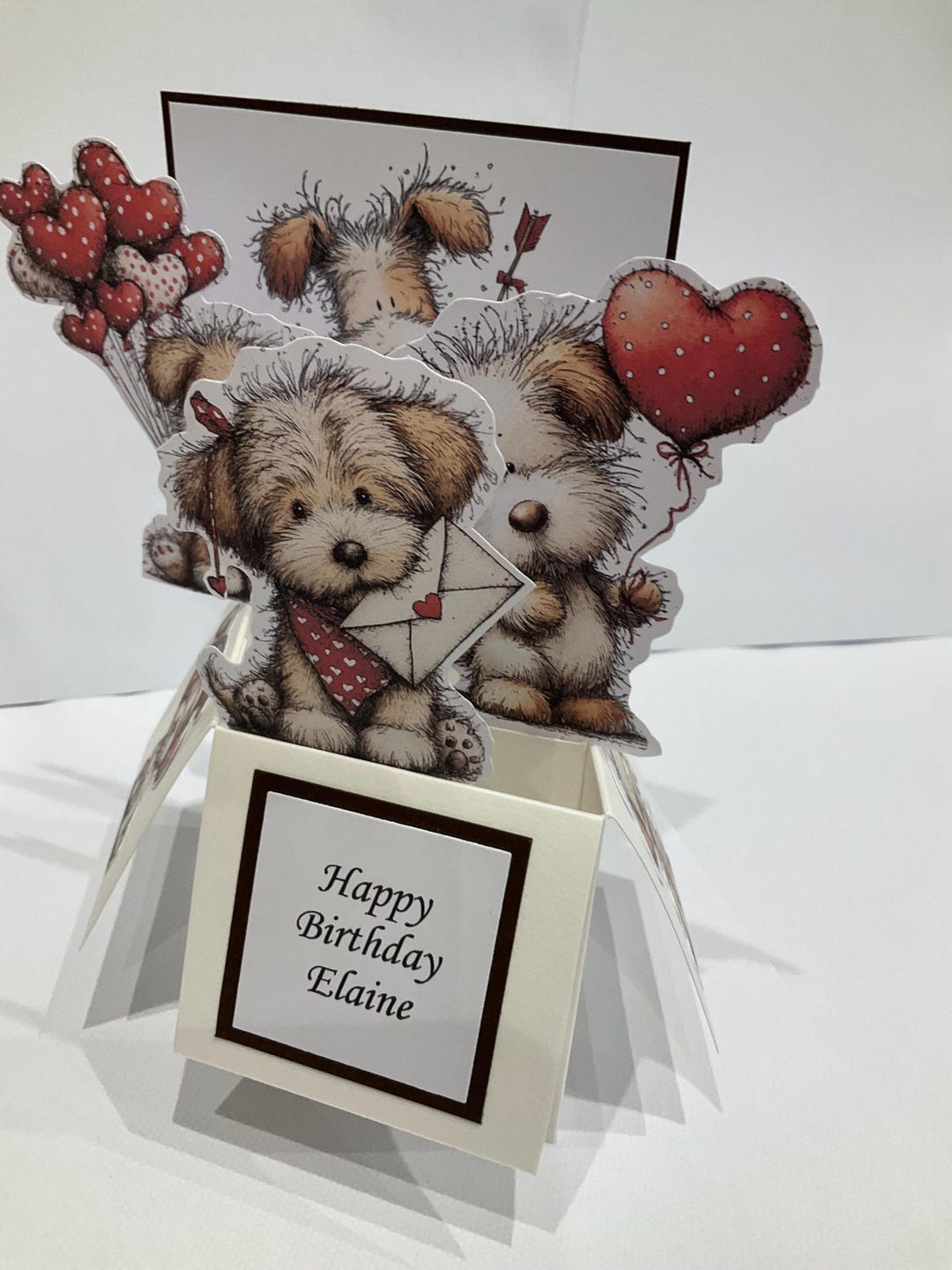Birthday Dog Pop up Box Birthday Card - Etsy UK