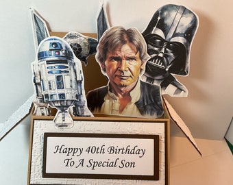 Birthday Star Wars, Themed Pop Up Card