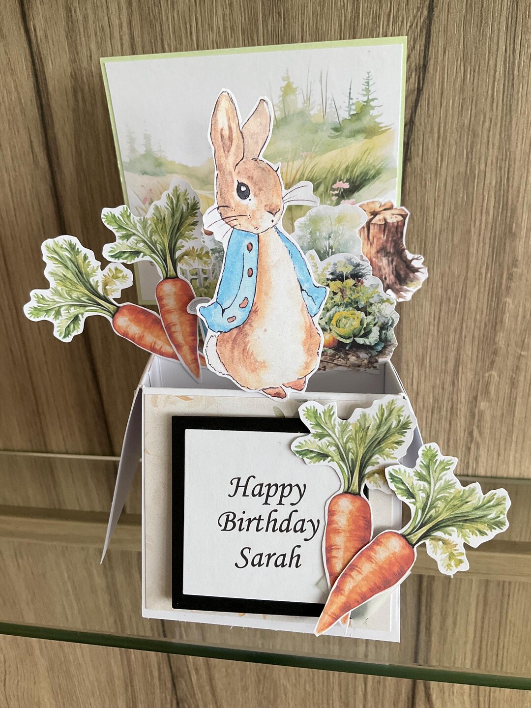 Peter Rabbit Style Pop up Card Birthday - Etsy