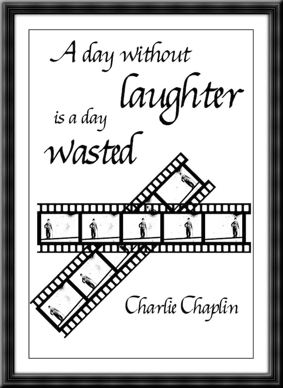 Digitale Kopie Von Charlie Chaplin Zitat Poster Drucken Etsy
