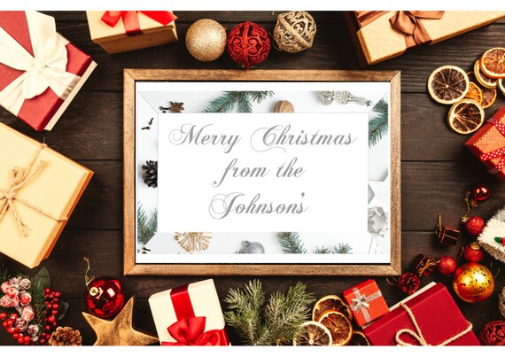 Download Free Christmas Eve Box Personalised Stickers Labels Etsy SVG DXF Cut File