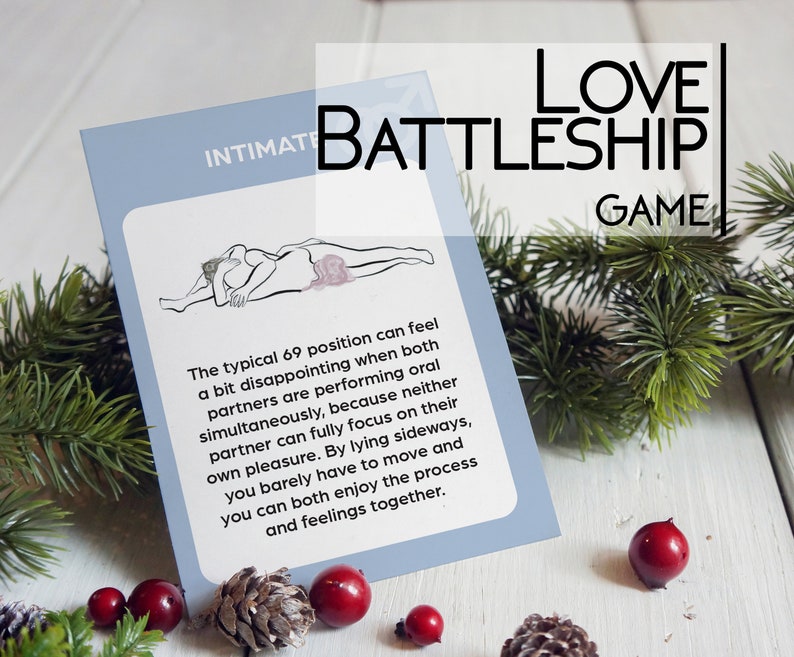 Romantic game for lovers: Love Battleship printable version with sex positions 