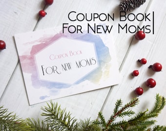 New Mom coupons. Babysitting coupons for first time mom, perfect as baby shower gift