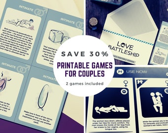 Printable games for couples. Sexy gift for husband or boyfriend