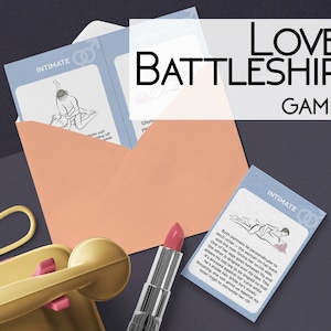 Valentines Day Gift for Him Love Battleship game printable version