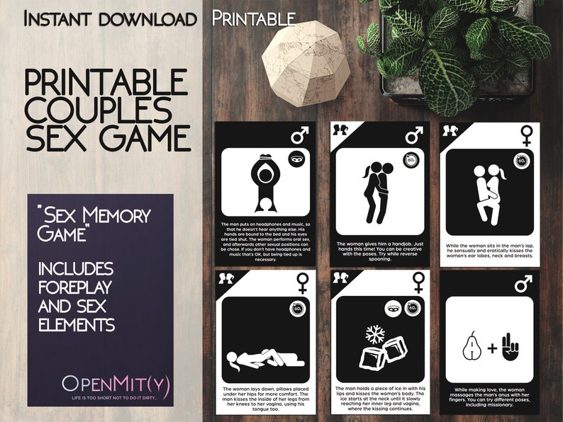 Printable couples sex game naughty last minute gift for Etsy