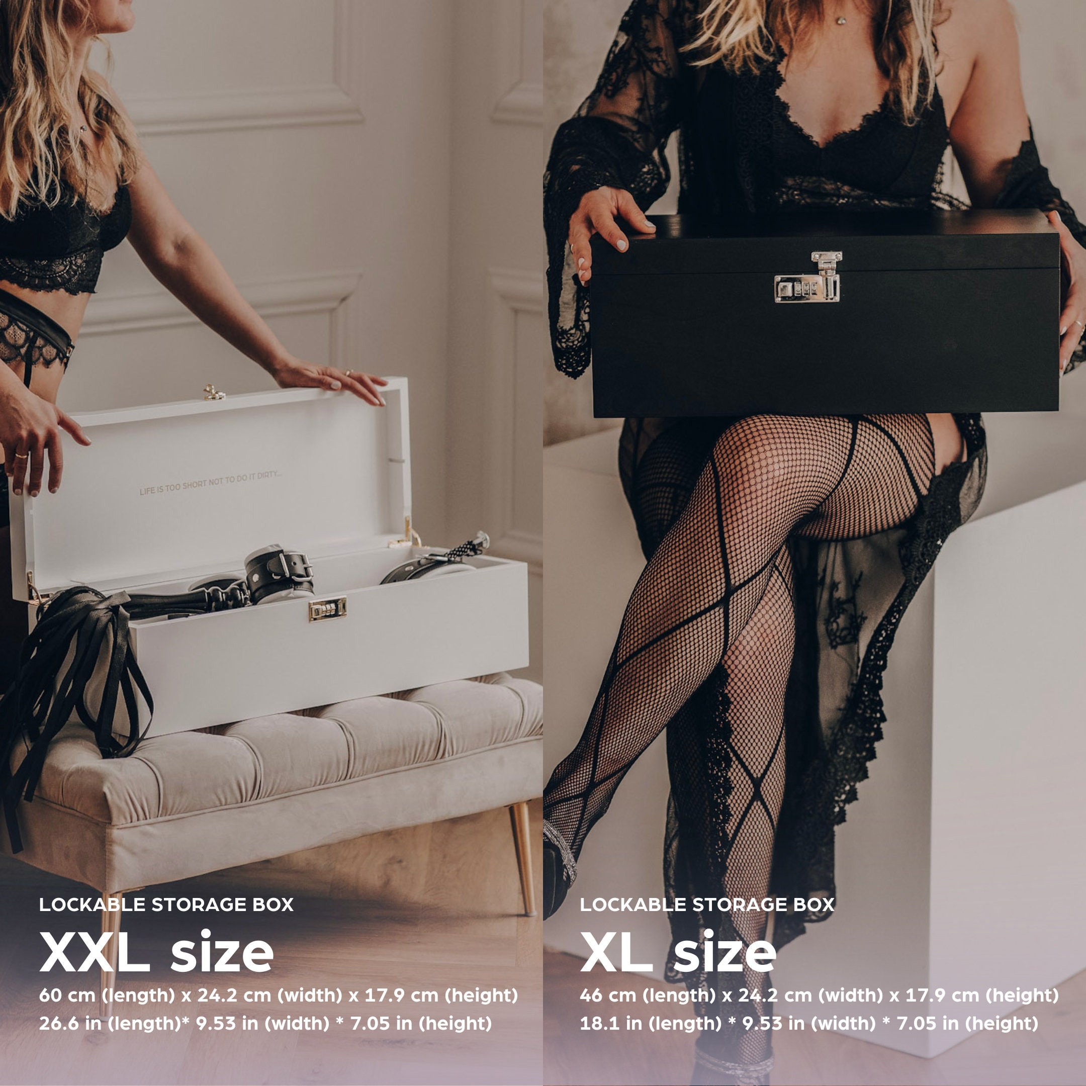 Lockable Adult Toy Storage Box Large Size, Sexy Valentines Gift -   Canada
