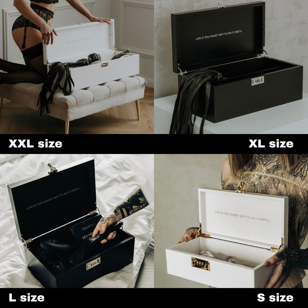 BDSM Sex Toy Box XL und XXL Größe für die Lagerung, Sex Jubiläum Geschenk