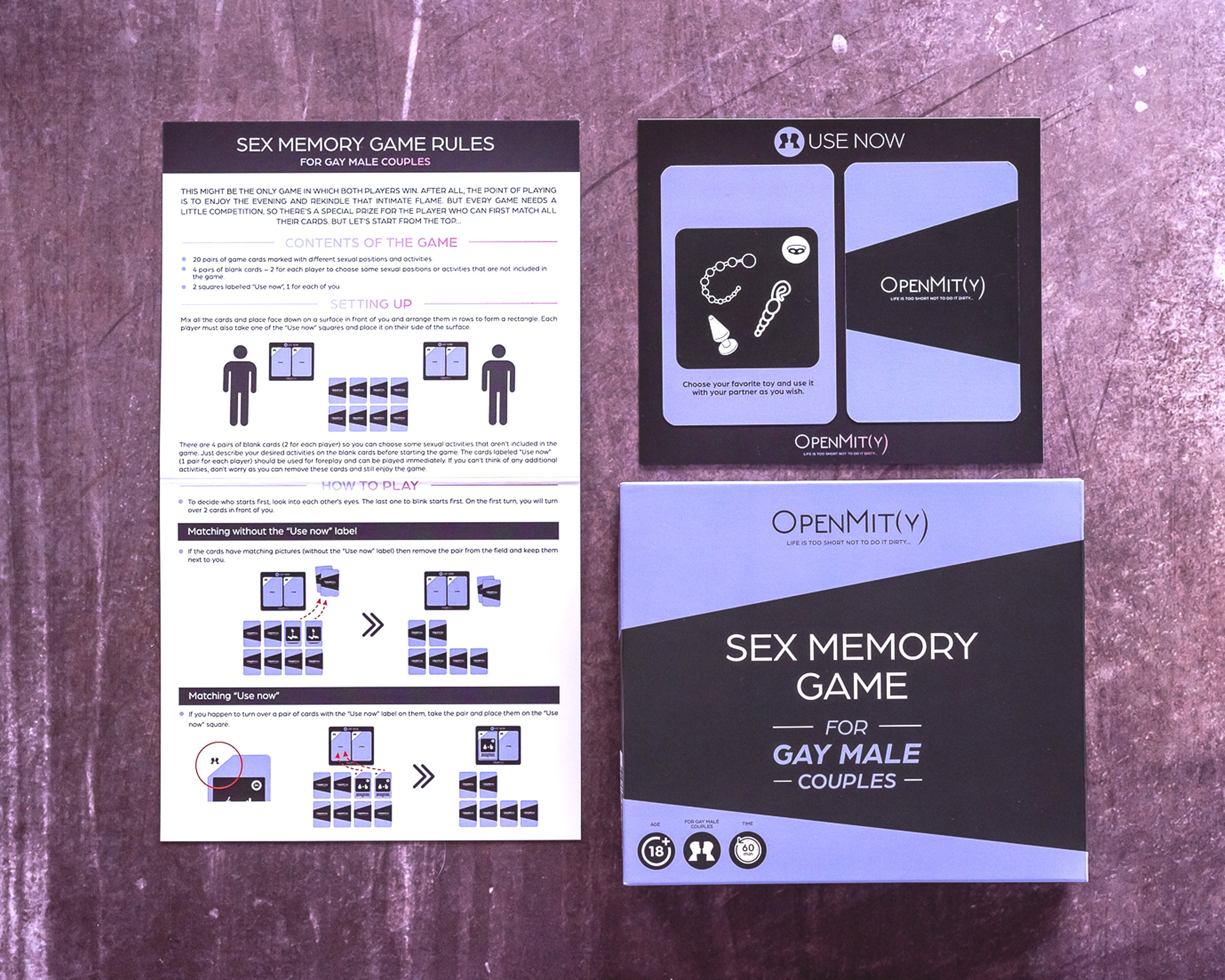 Gay Valentines day gift. Gay sex positions in a Sex Board Game