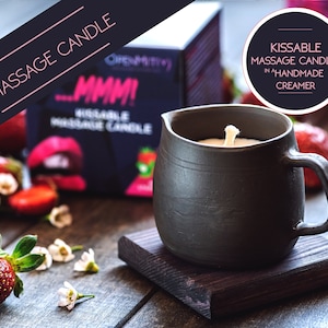 Massage candles for couples, romantic anniversary gift for her and him