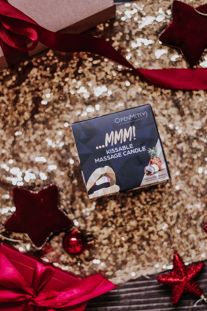 Kissable Massage Candle With Shea Butter Pina Colada Flavor Etsy