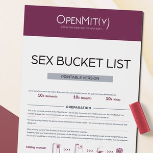 Sex Bucket List Printable Game for Couples - Etsy Sex Bucket List Printable Game for Couples - Etsy