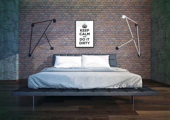 Sexy Bedroom Printable Poster Naughty Quote Art Of Keep Calm And Do It Dirty