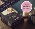 Naughty sex game with erotic pictures, game cards can be used also as foreplay and sex coupons product logo
