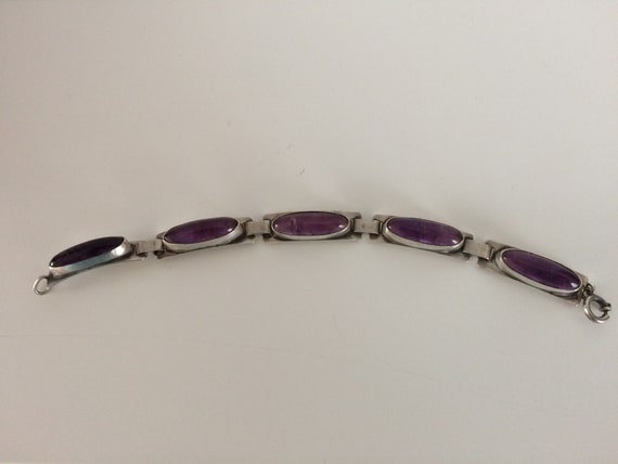 Georg Kramer silver and amethyst bracelet - image 4