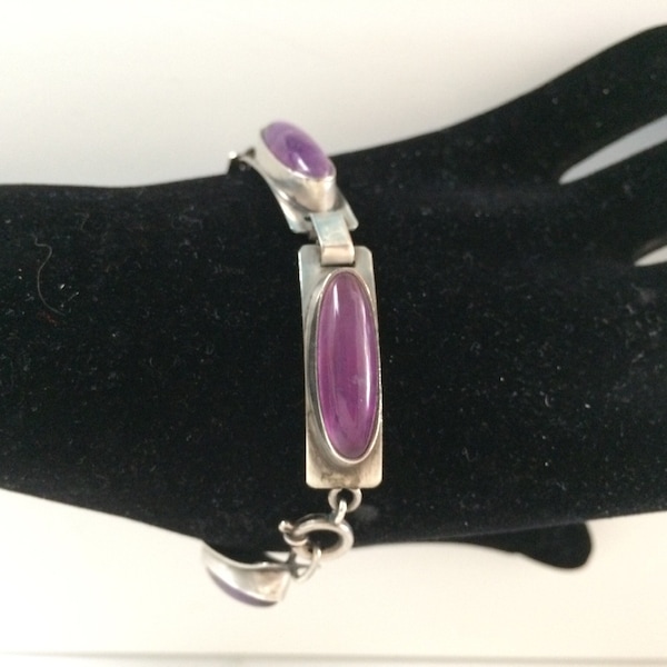 Georg Kramer silver and amethyst bracelet