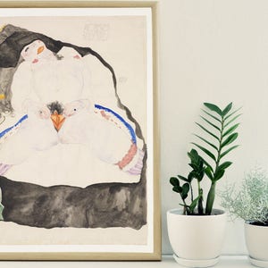 Egon Schiele, Observed in a Dream (1911), art print (Giclée), archival print
