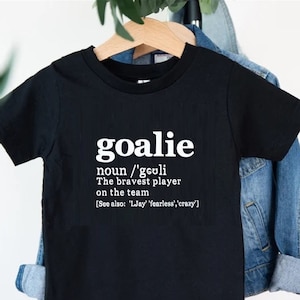 Personalized Goalie Definition T-shirt: Football Gift