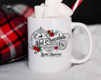 Personalised mug, Christmas mug, Hot Chocolate mug, Christmas hot chocolate, Christmas Eve box filler, Christmas gift