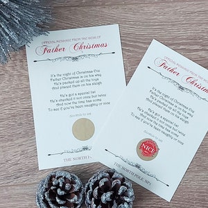 Carte à gratter Father Christmas/Santa’s Nice List