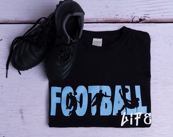 Football Life t shirt/football t-shirt/football gift, boys football t-shirt, girl's football t-shirt, gift for a boy