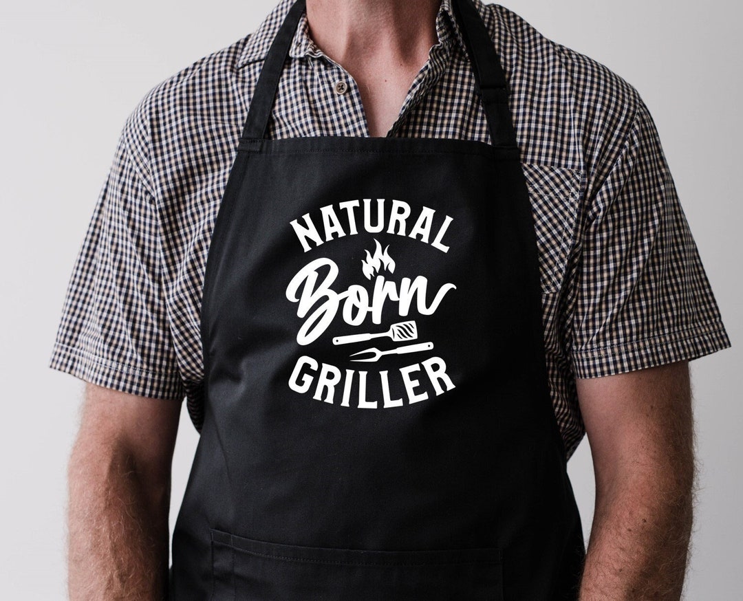 Men's BBQ Apron Funny BBQ Apron Father's Day Apron Etsy