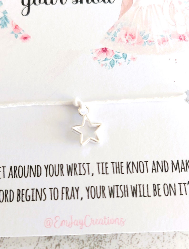 Good Luck in your dance show Ballerina Wish Bracelet, Dance Show Gift, dance show good luck gift bild 7