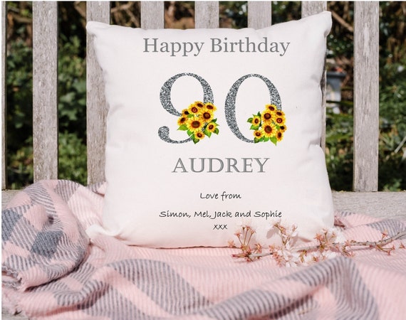 90th birthday cushion deals