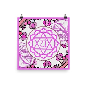 Heart Chakra Mandala Poster