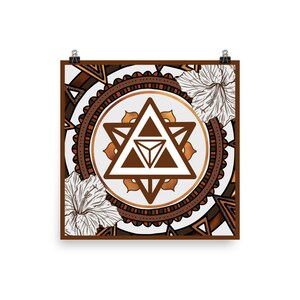 Earth Star Chakra Mandala Poster