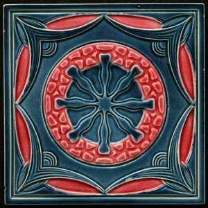 Mugeln Art Nouveau-tegel Jugendstil Flyse C1900