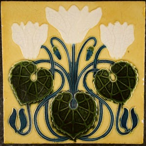 Antik La Majolique Bruxelles / Emptinne Art Nouveau Kakel