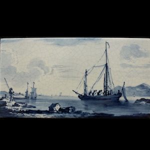 Porceleyne Fles Delft tegel Delftsblauw 1891 handgeschilderd