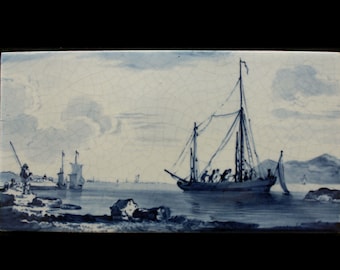 Porceleyne Fles Delft tegel Delftsblauw 1891 handgeschilderd